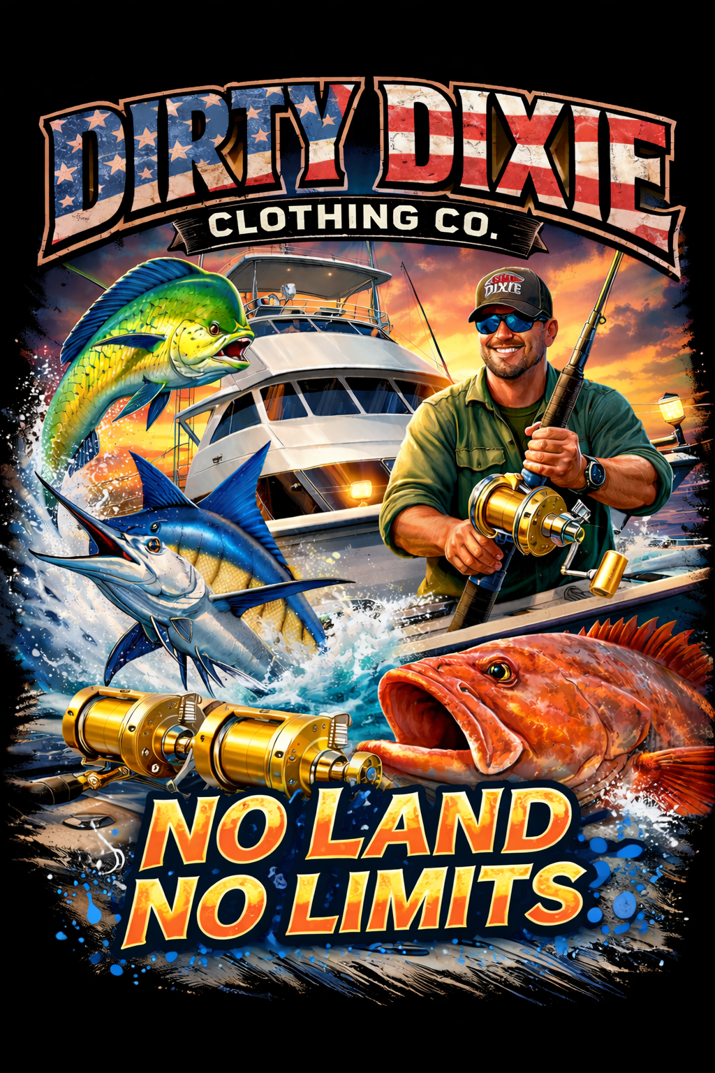 Mens offshore/inland fishing line