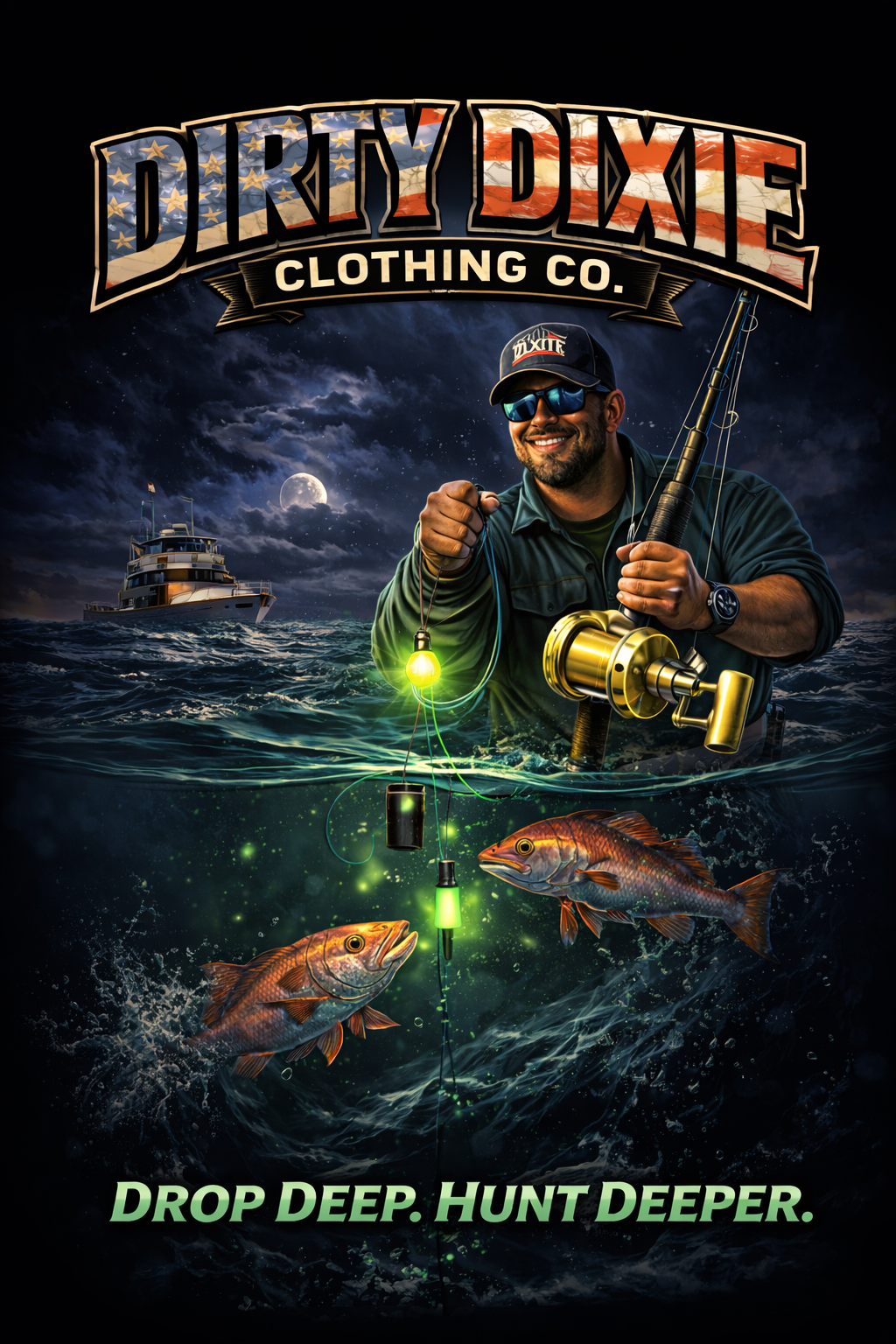 Mens offshore/inland fishing line