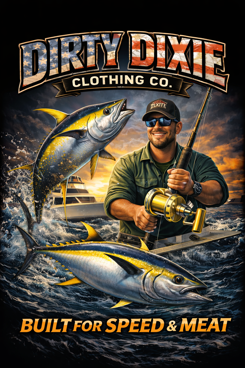 Mens offshore/inland fishing line